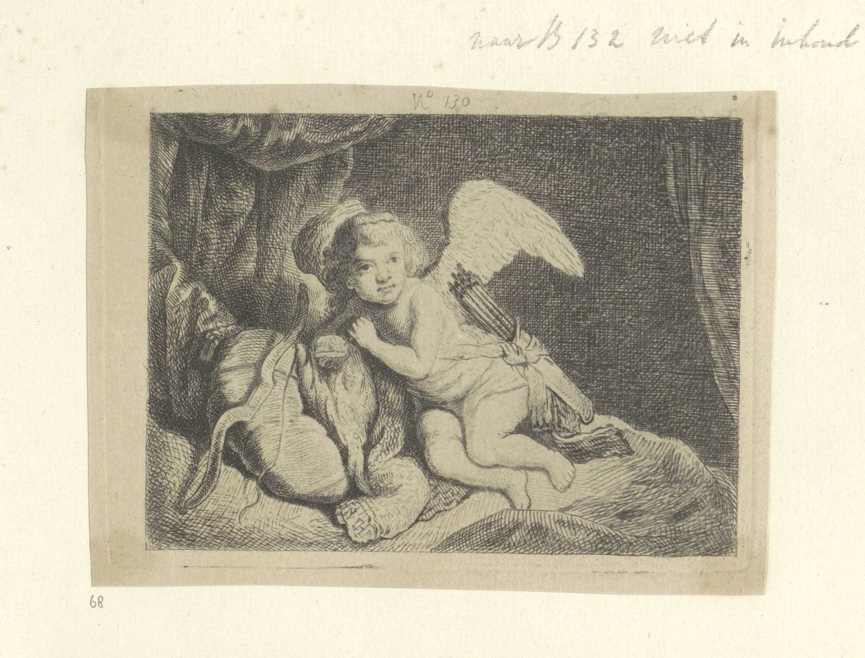 Amore riposante da Pierre François Basan (workshop of)