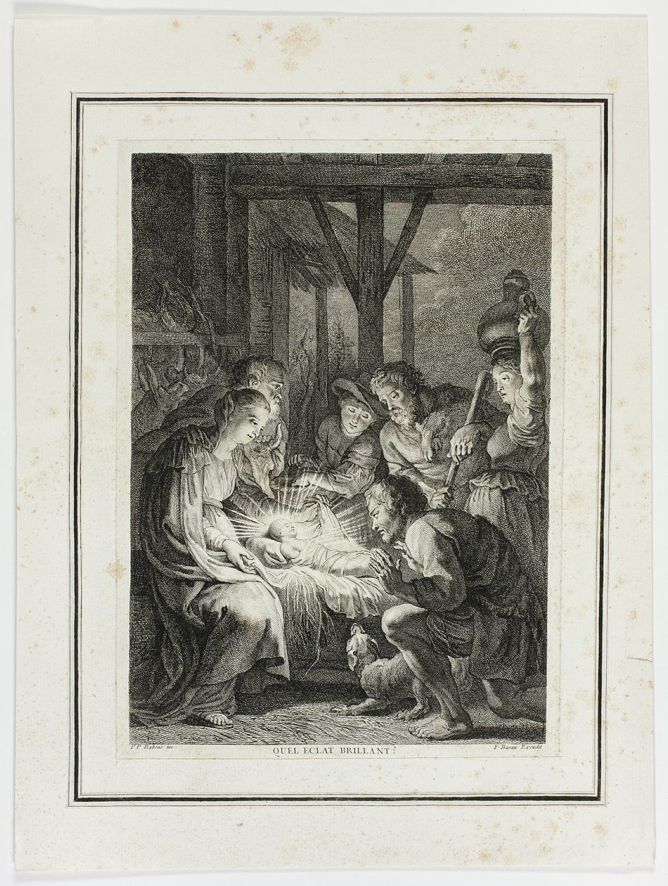Adorazione dei pastori da Pierre François Basan
