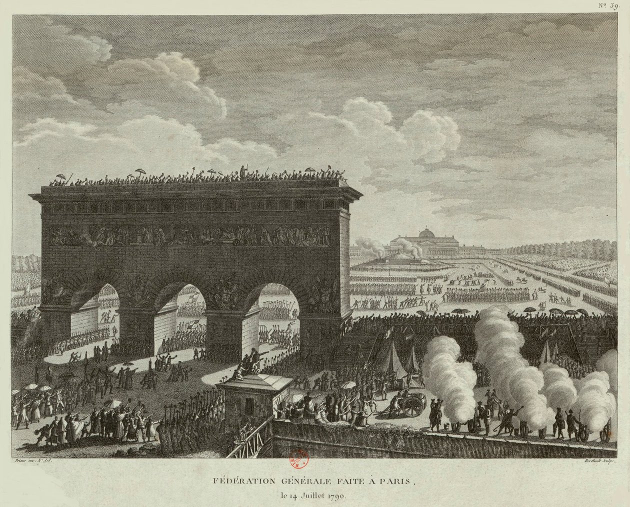 Federazione generale tenutasi a Parigi il 14 luglio 1790 da Pierre Gabriel Berthault