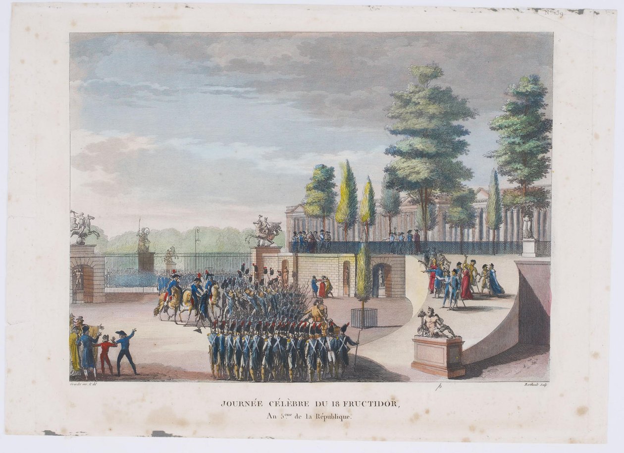 Il colpo di stato del 18 Fruttidoro, Anno V, 1804 da Pierre Gabriel Berthault