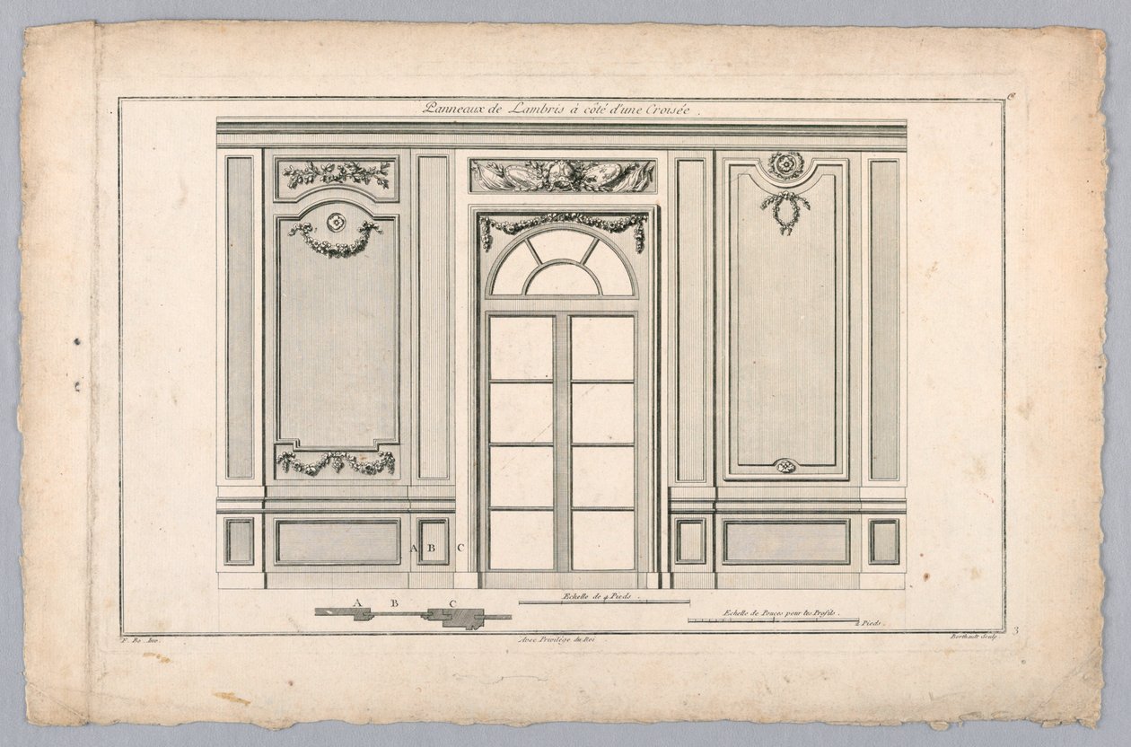 Interno del Muro con Porta da Pierre Gabriel Berthault