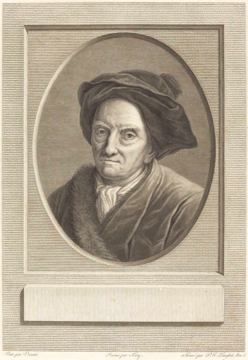 Fontenelle da Pierre Gabriel Langlois after Guillaume Voiriot after Jean Jacques Forty
