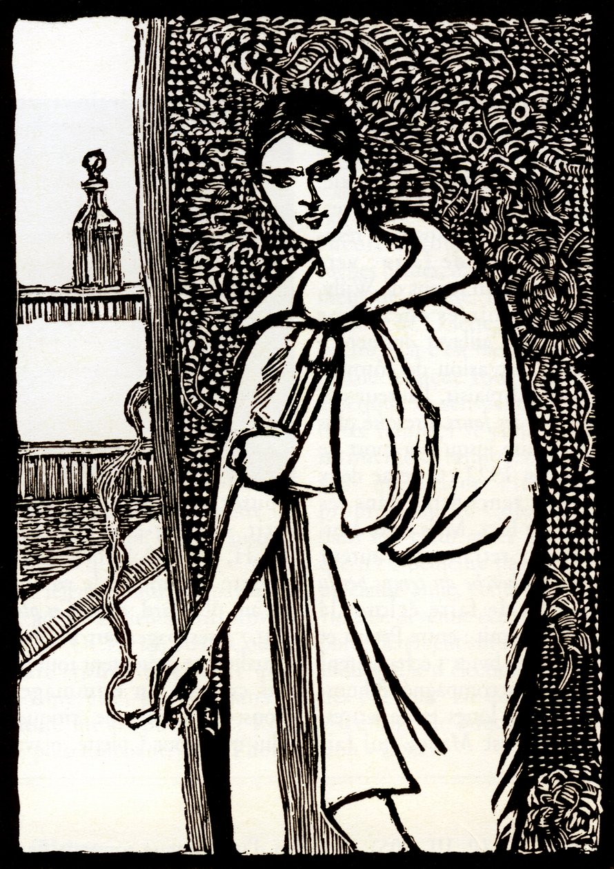 Giovane donna con sigaretta per 