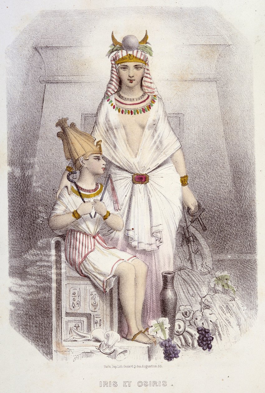 Iside e Osiride - in "Muses and fairies", di Mery e Foelix, ill. G. Staal, ed. G. de Gonet da Pierre Gustave Eugene Staal