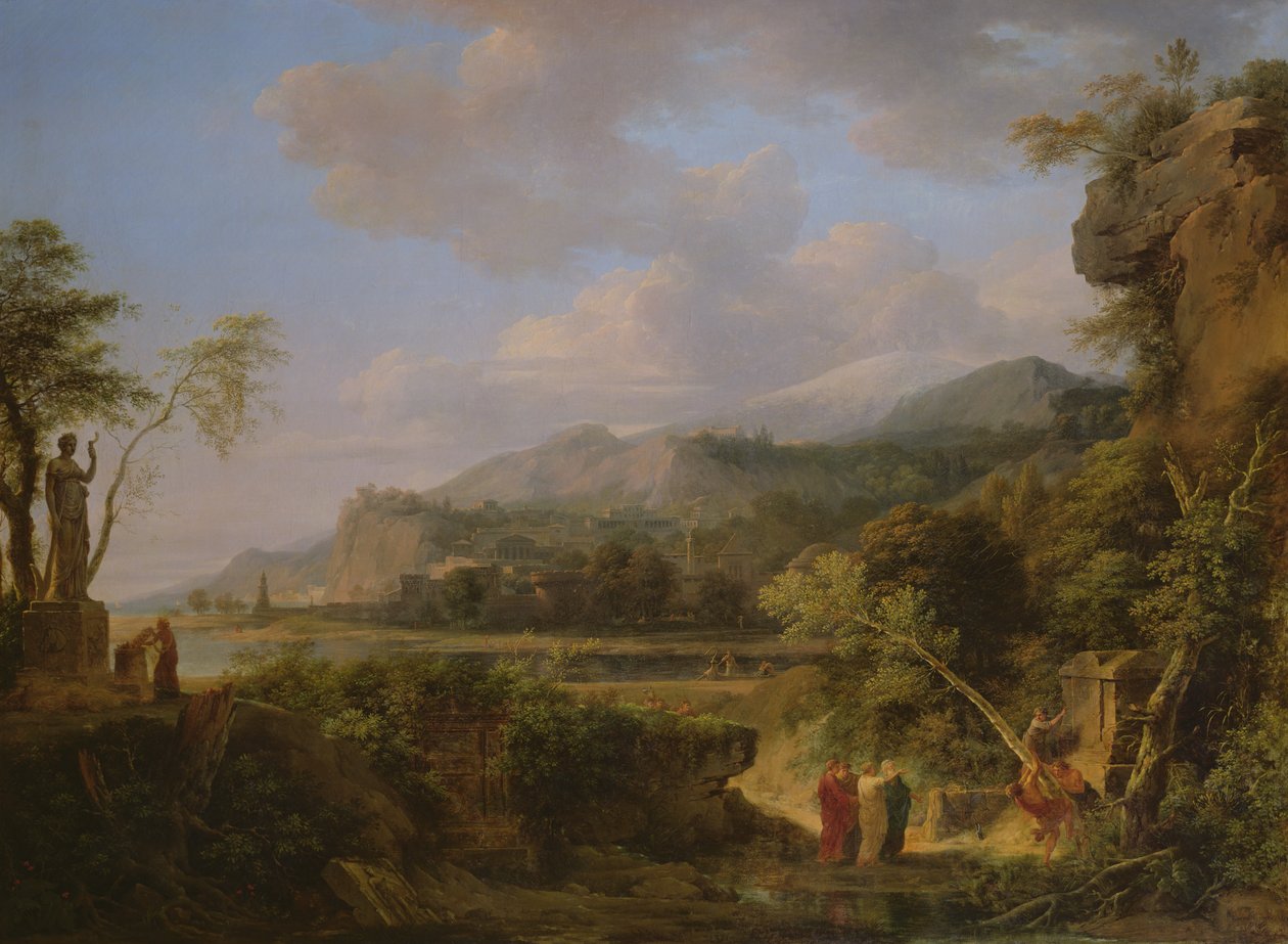Cicerone scopre la tomba di Archimede, 1787 da Pierre Henri de Valenciennes