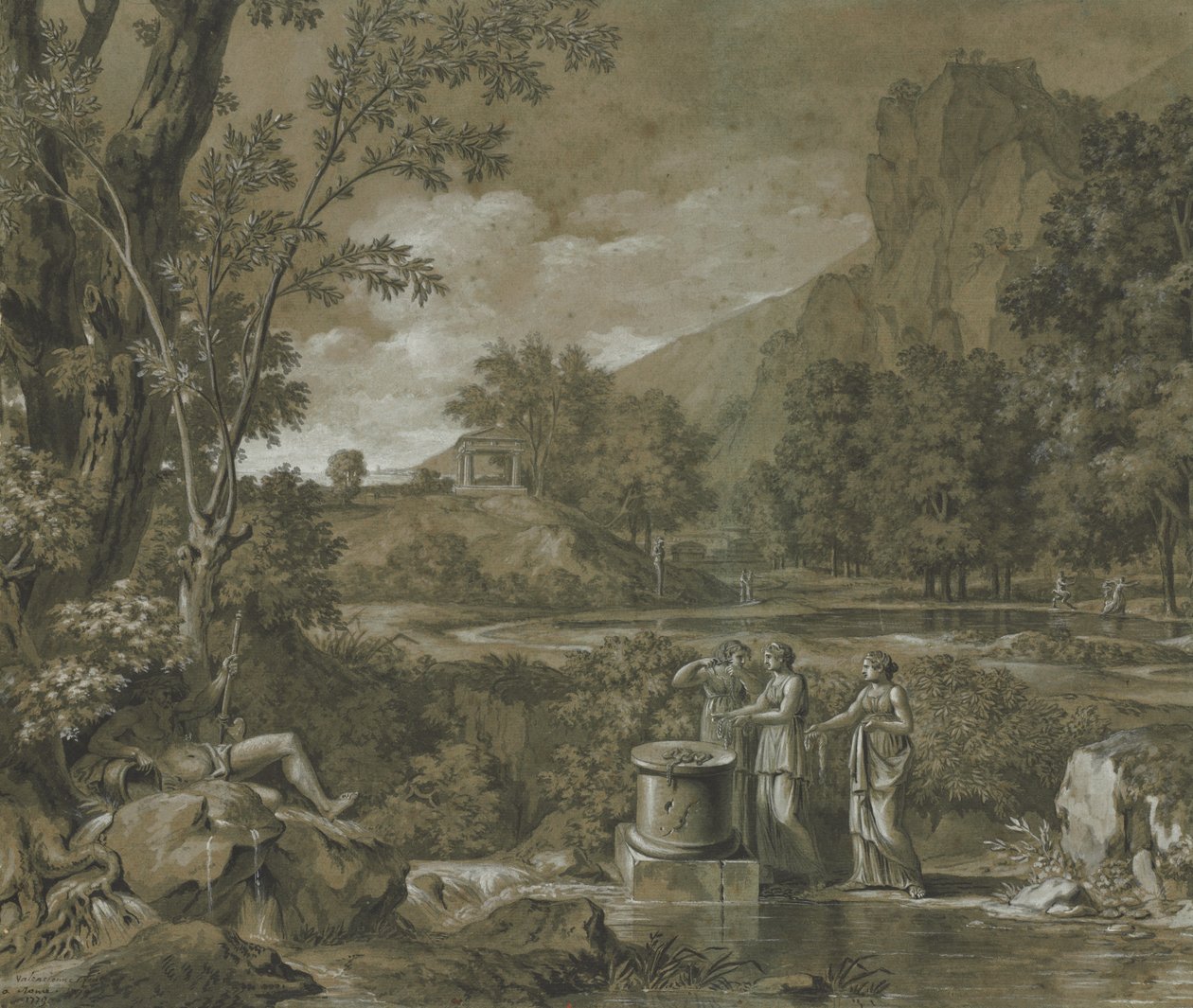Paesaggio classico da Pierre Henri de Valenciennes