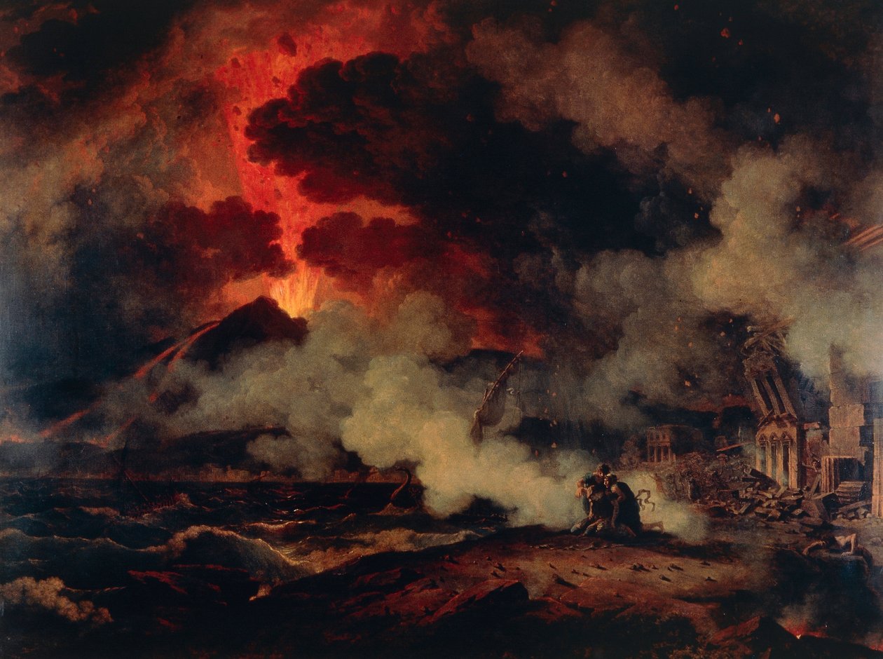 Eruzione del Vesuvio da Pierre Henri de Valenciennes