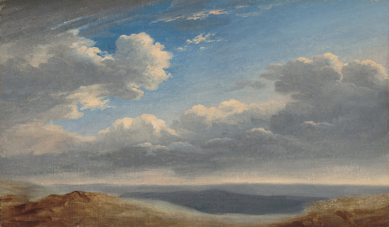 Studio di Nuvole sulla Campagna Romana da Pierre Henri de Valenciennes