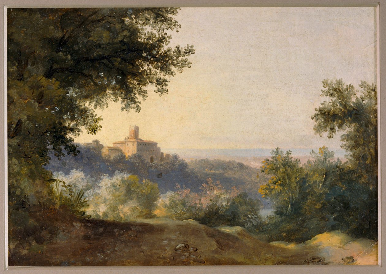 Vista di Nemi - Vista di Nemi ... da Pierre Henri de Valenciennes