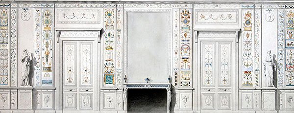 Progetto per un salone da Pierre II Rousseau