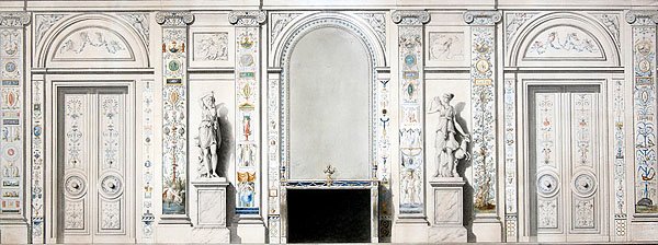 Progetto per un salone da Pierre II Rousseau