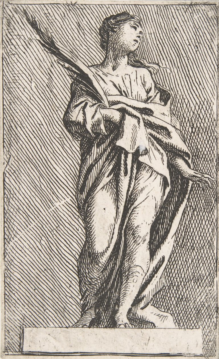 Figura femminile in piedi, ca. 1739-40 da Pierre Ignace Parrocel