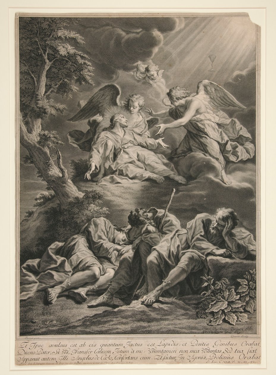 Cristo sul Monte degli Ulivi da Pierre Imbert Drevet