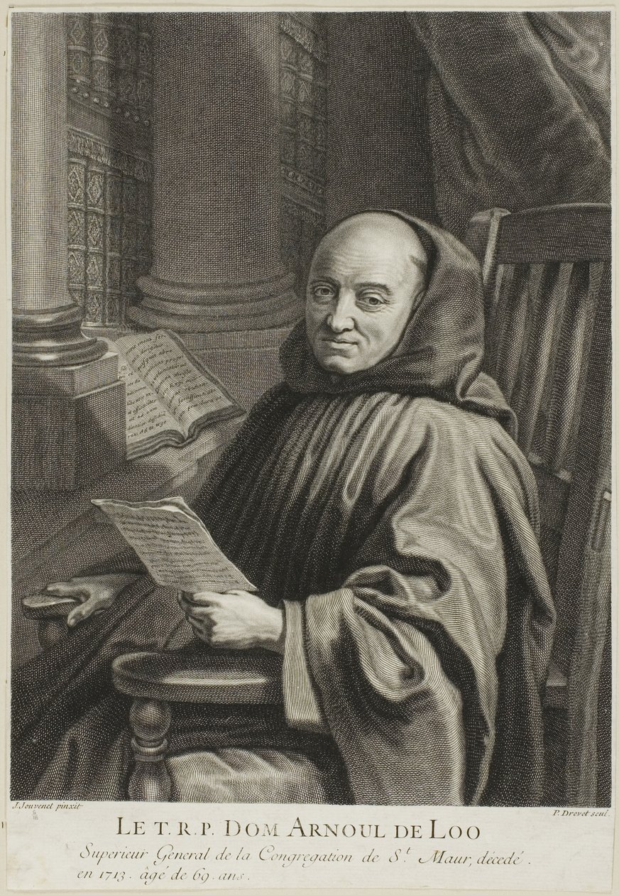 Ritratto di Padre Arnoul de Loo da Pierre Imbert Drevet
