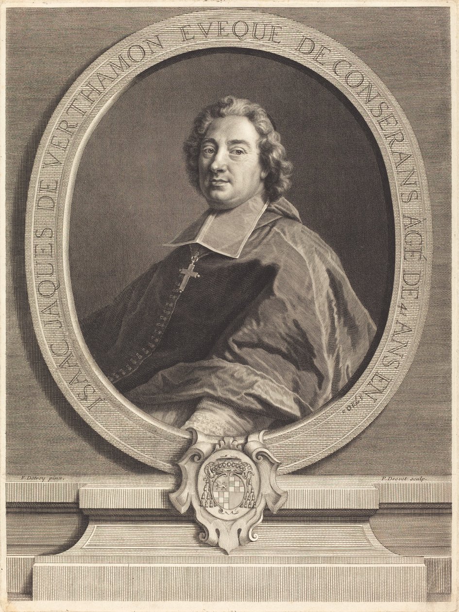 Isaac-Jacques de Verthamon da Pierre Imbert Drevet after François de Troy