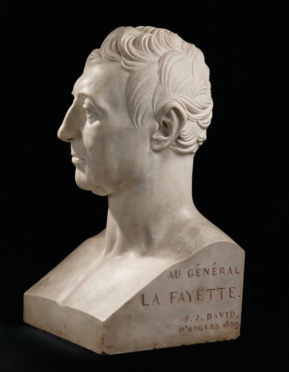 Busto di Marie-Joseph-Gilbert du Motier, marchese de La Fayette da Pierre Jean David dAngers