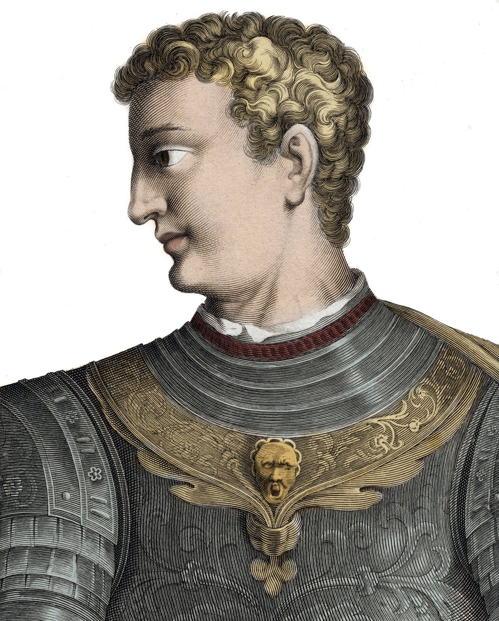 Caligola (Gaio Cesare Germanico) (12-41), Imperatore Romano - Gaio Cesare Germanico detto Caligola (12-41), Imperatore Romano - Incisione di Pierre Jean Mariette da Pierre Jean Mariette