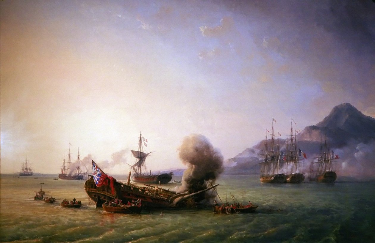 Francese: Combat du Grand Port, 23 agosto 1810 da Pierre Julien Gilbert