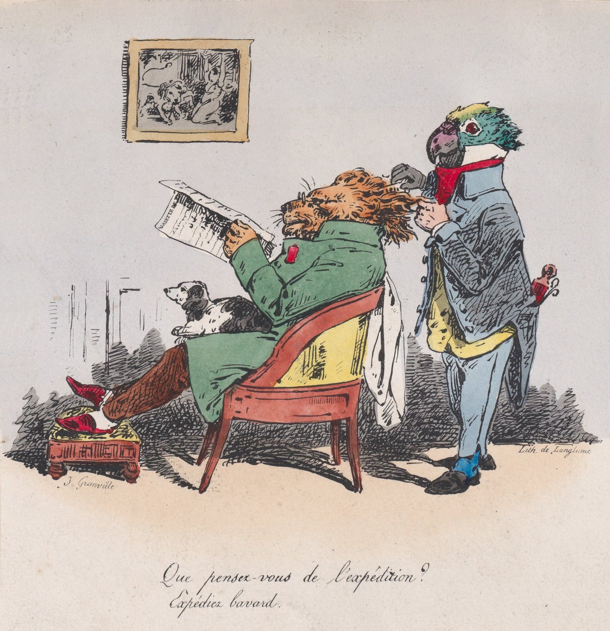 Cosa ne pensi della spedizione da Metamorfosi del Giorno, 1829 da Pierre Langlumé
