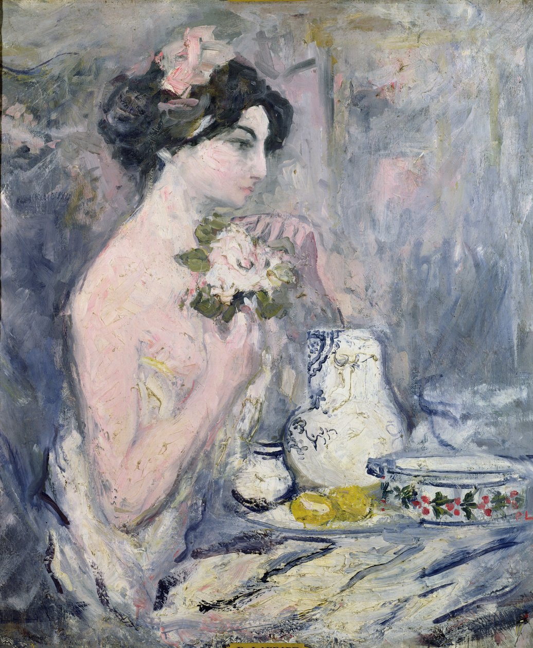 Donna con un bouquet da Pierre Laprade