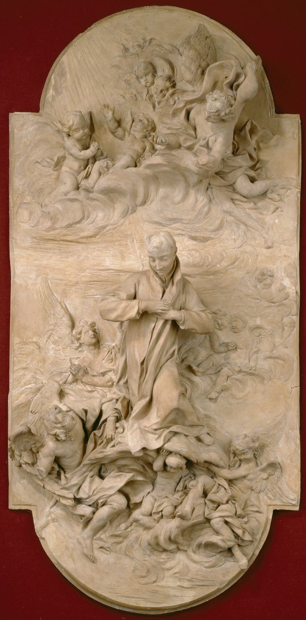 San Luigi Gonzaga in Gloria, c.1696 da Pierre Legros