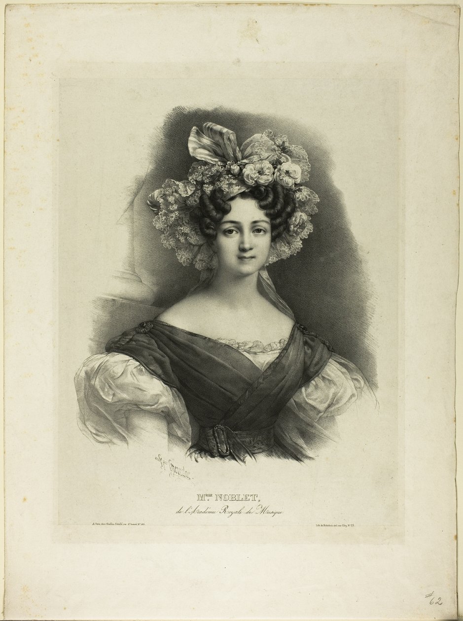 Mlle. Noblet da Pierre Louis Henri Grevedon