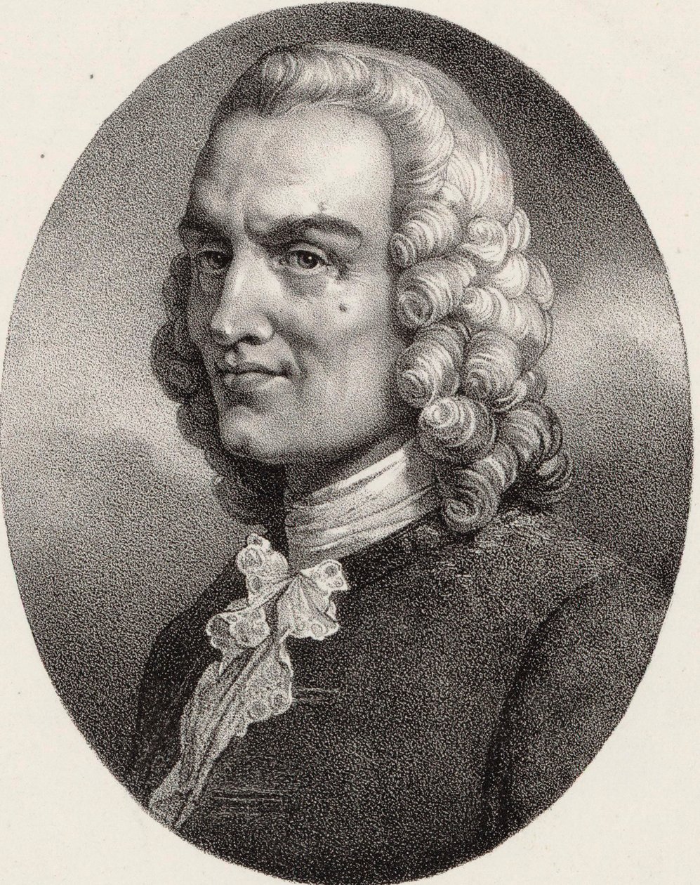 Ritratto del compositore Jean-Philippe Rameau da Pierre Louis Henri Grevedon