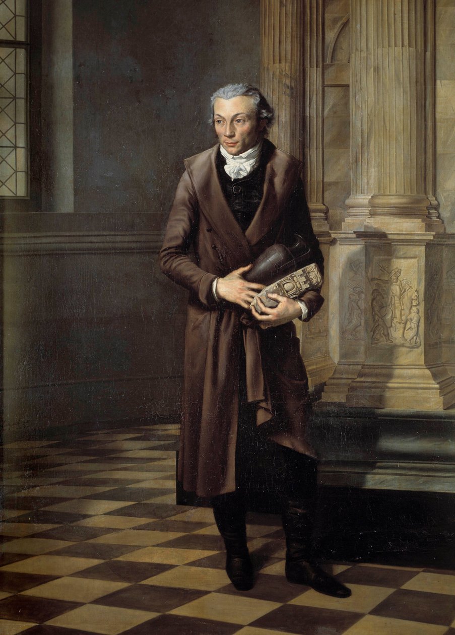 Ritratto di Alexandre Lenoir, curatore del museo dei monumenti francesi da Pierre Maximilien Delafontaine