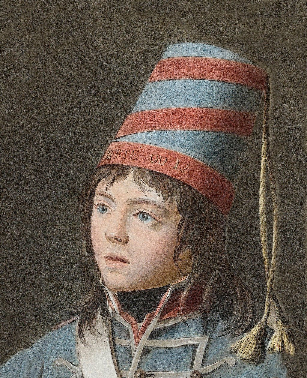 Joseph Bara (1779-1793) - Joseph Bara o Barra (1780-1793) è un eroe bambino della Rivoluzione Francese che combatté in Vandea per la Repubblica. Incisione di Pierre Michel Alix (1762-1817) da Pierre Michel Alix