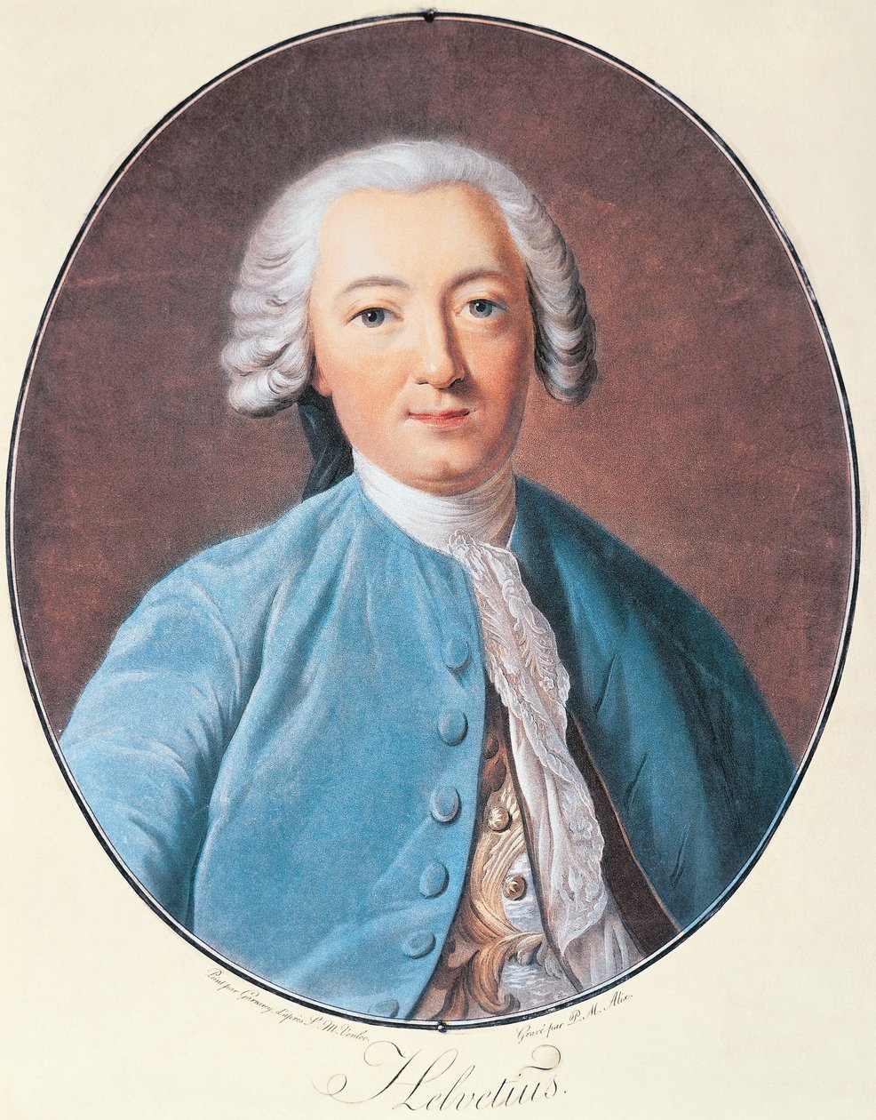 Ritratto di Claude Adrien Helvetius da Pierre Michel Alix