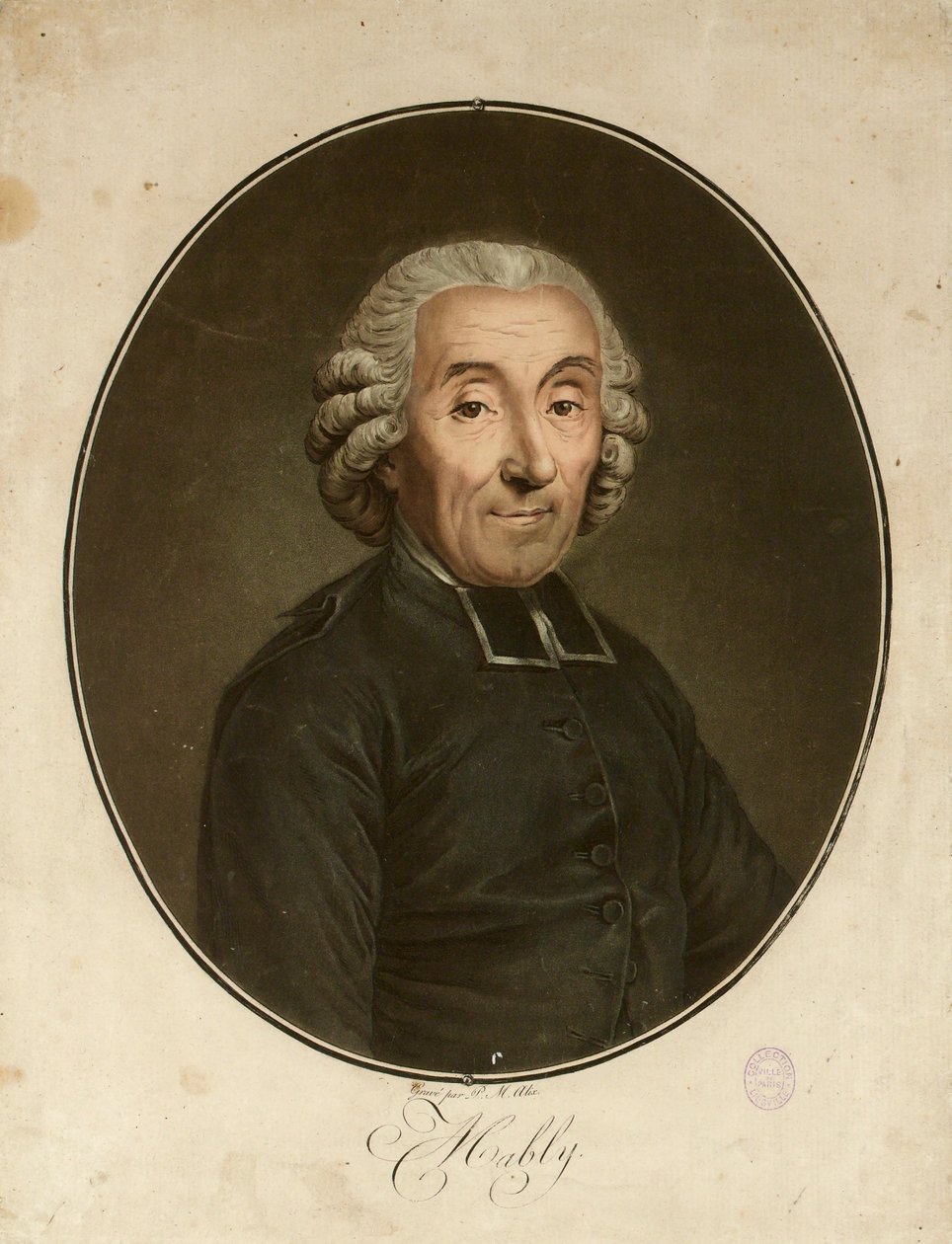 Ritratto di Gabriel Bonnot de Mably da Pierre Michel Alix