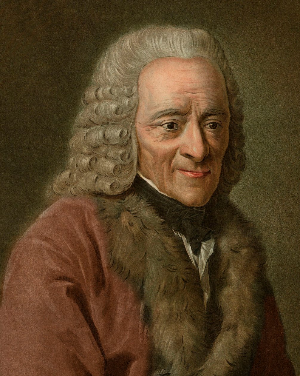 Ritratto di Voltaire da Pierre Michel Alix
