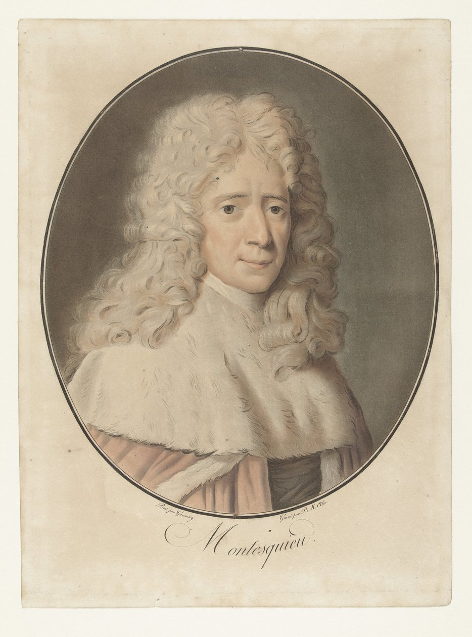 Ritratto di Charles de Montesquieu da Pierre Michel Alix