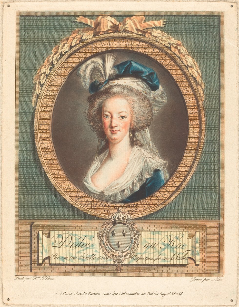 Regina Maria Antonietta, c. 1789 da Pierre Michel Alix