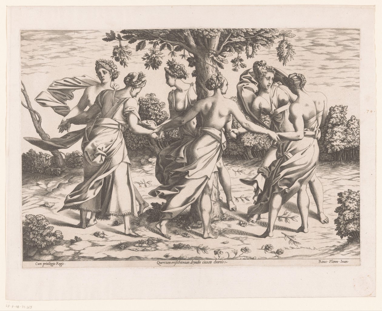 Danza delle Driadi da Pierre Milan (attributed to)