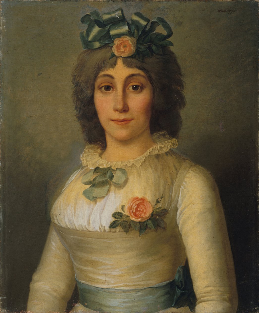 Ritratto di Anne-Josèphe Théroigne de Méricourt, 1793 da Pierre Nicolas Selles