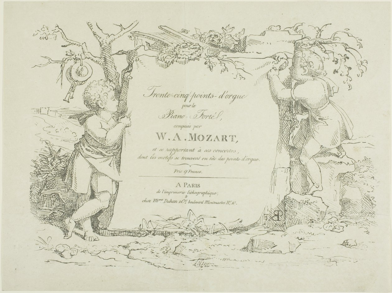 Spartito musicale da Pierre Nolasque Bergeret
