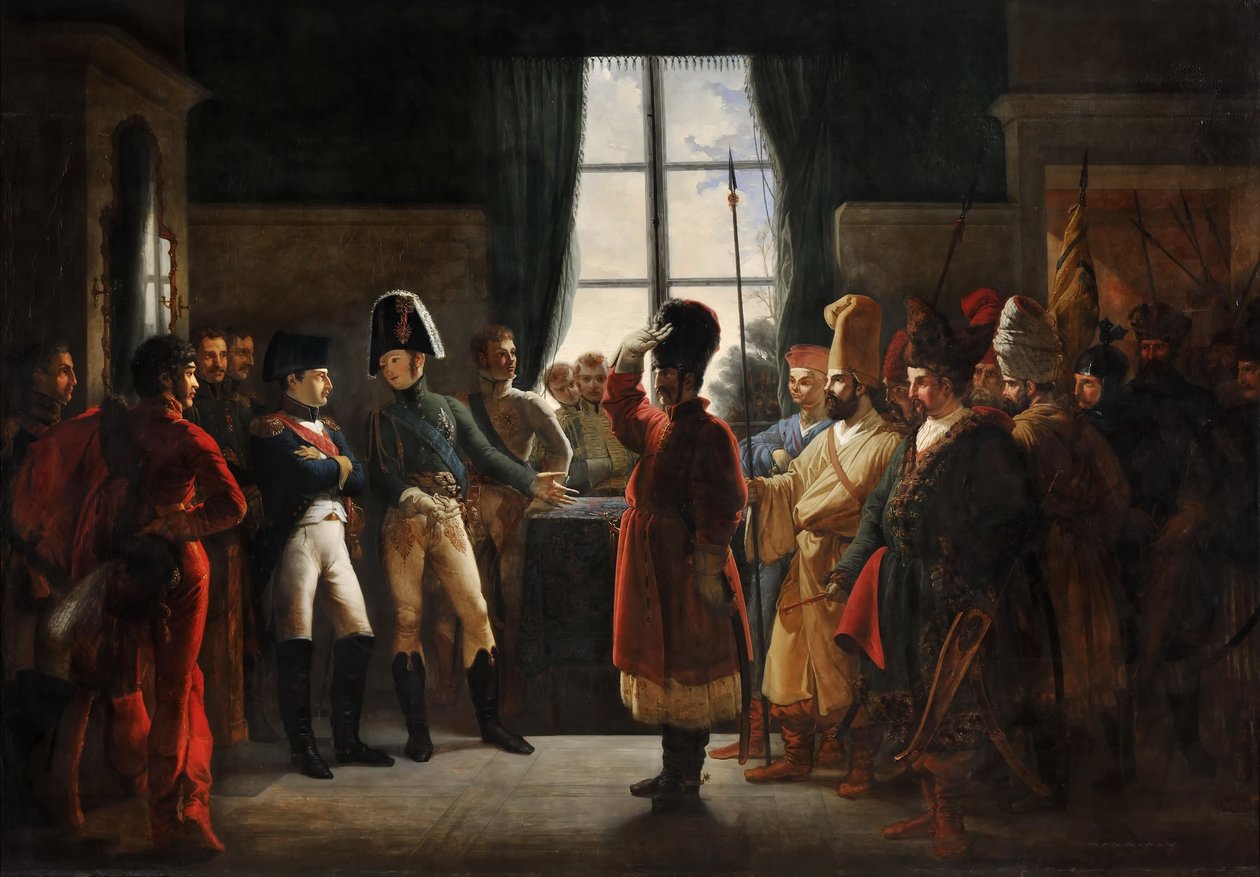 Lo zar Alessandro I presenta i Calmucchi, Cosacchi e Baschiri dell