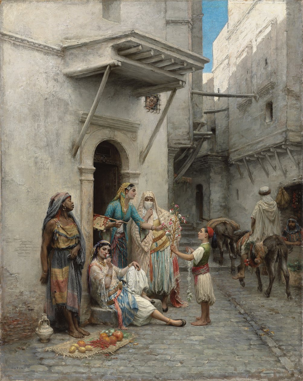 Il giovane venditore di fiori da Pierre Outin