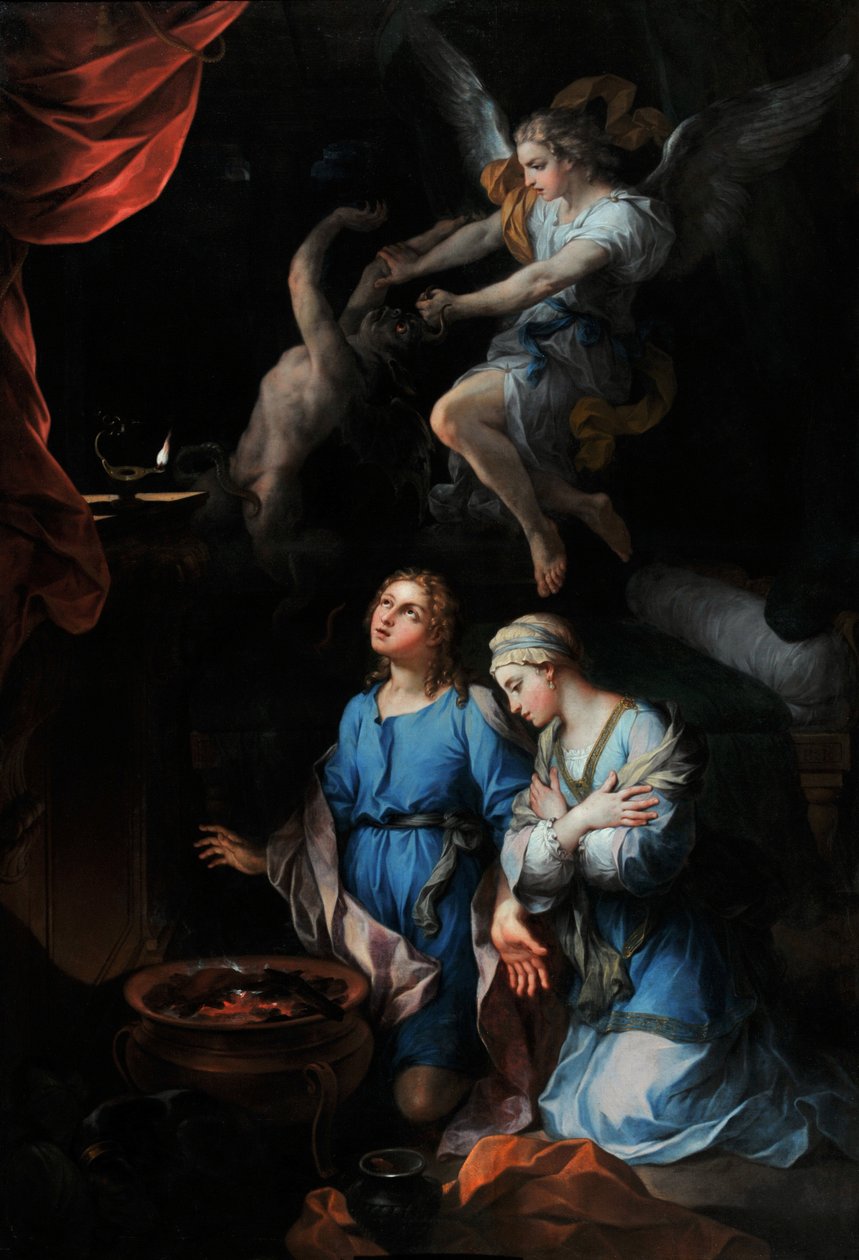 Prima notte di nozze di Tobia e Sara da Pierre Parrocel