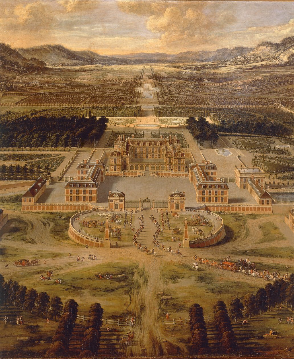 Veduta del Palazzo di Versailles e dei suoi giardini di Pierre Patel da Pierre Patel
