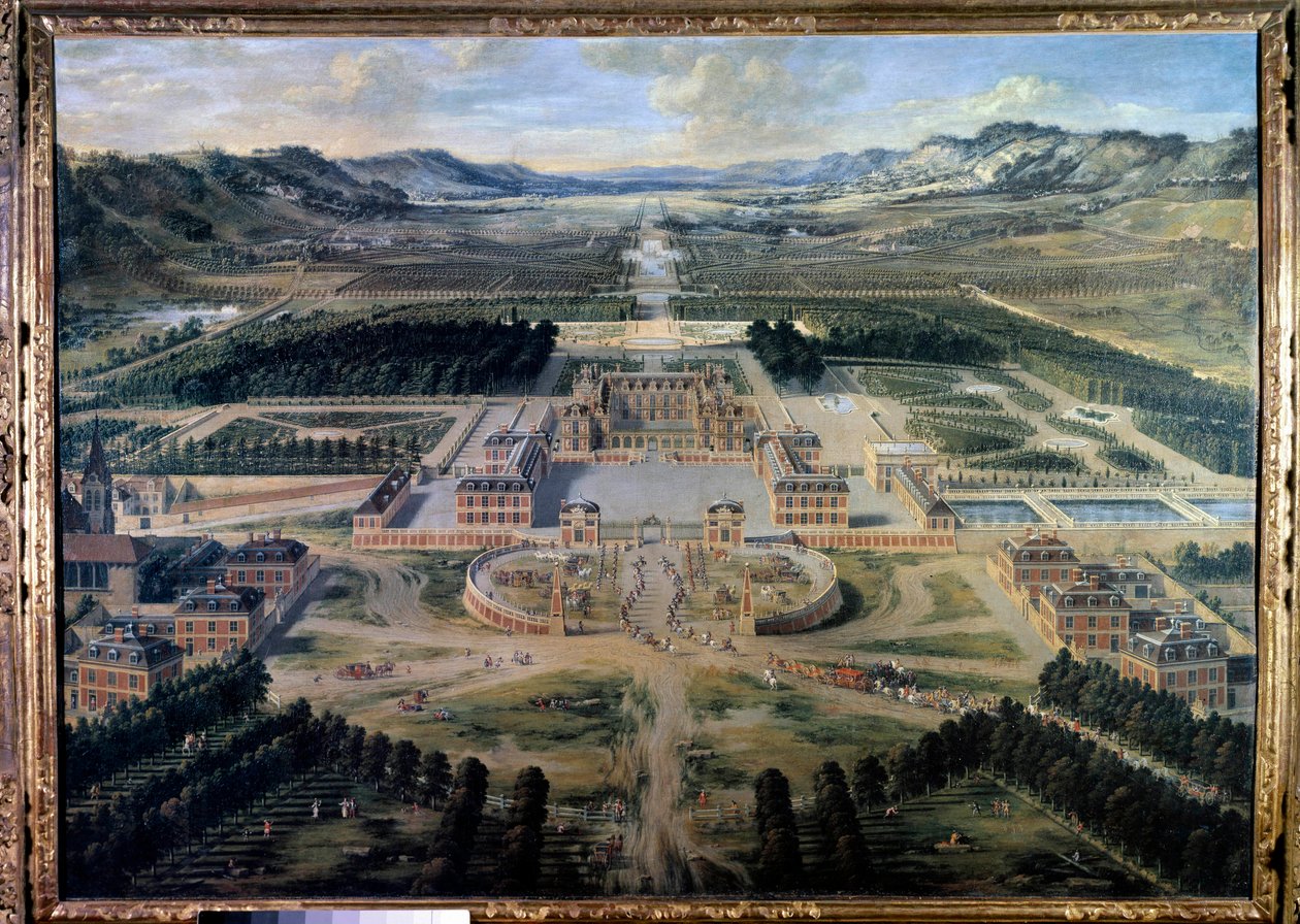 Veduta del Castello e dei Giardini di Versailles, presa dall