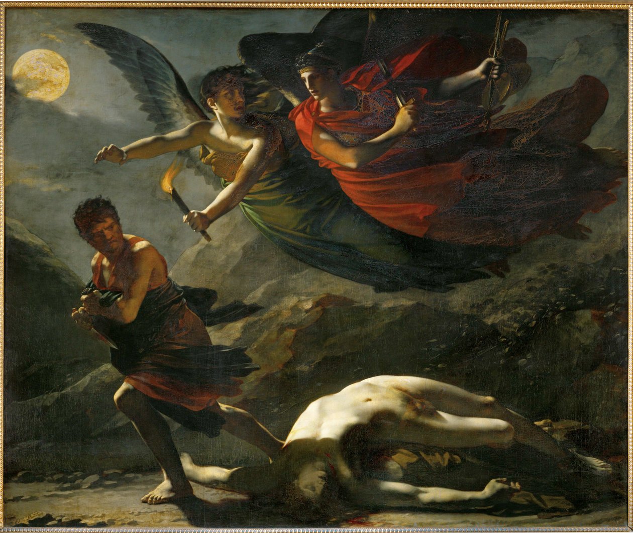 Giustizia e vendetta divina perseguono il crimine ... da Pierre Paul (attr. to) Prud