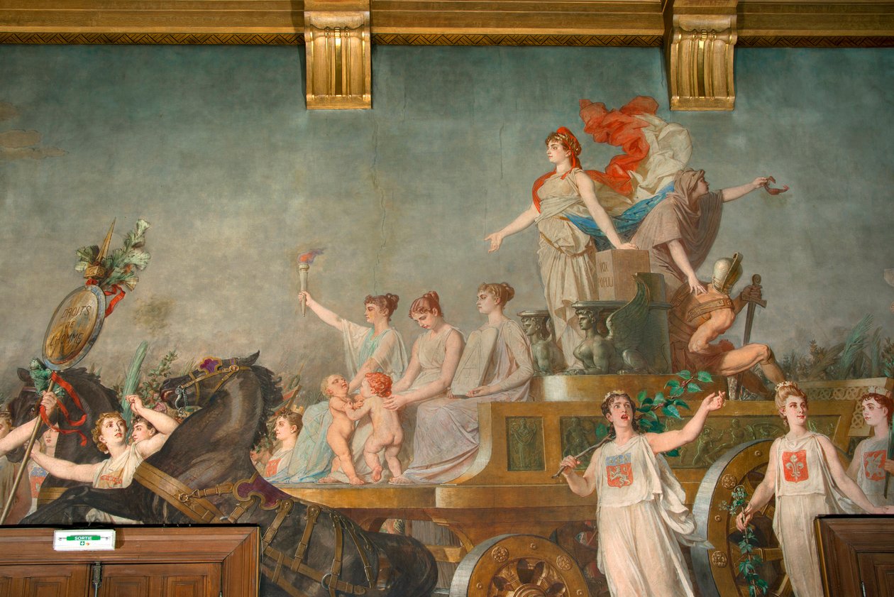 Il trionfo della Repubblica (affresco) da Pierre Paul Lêon Glaize