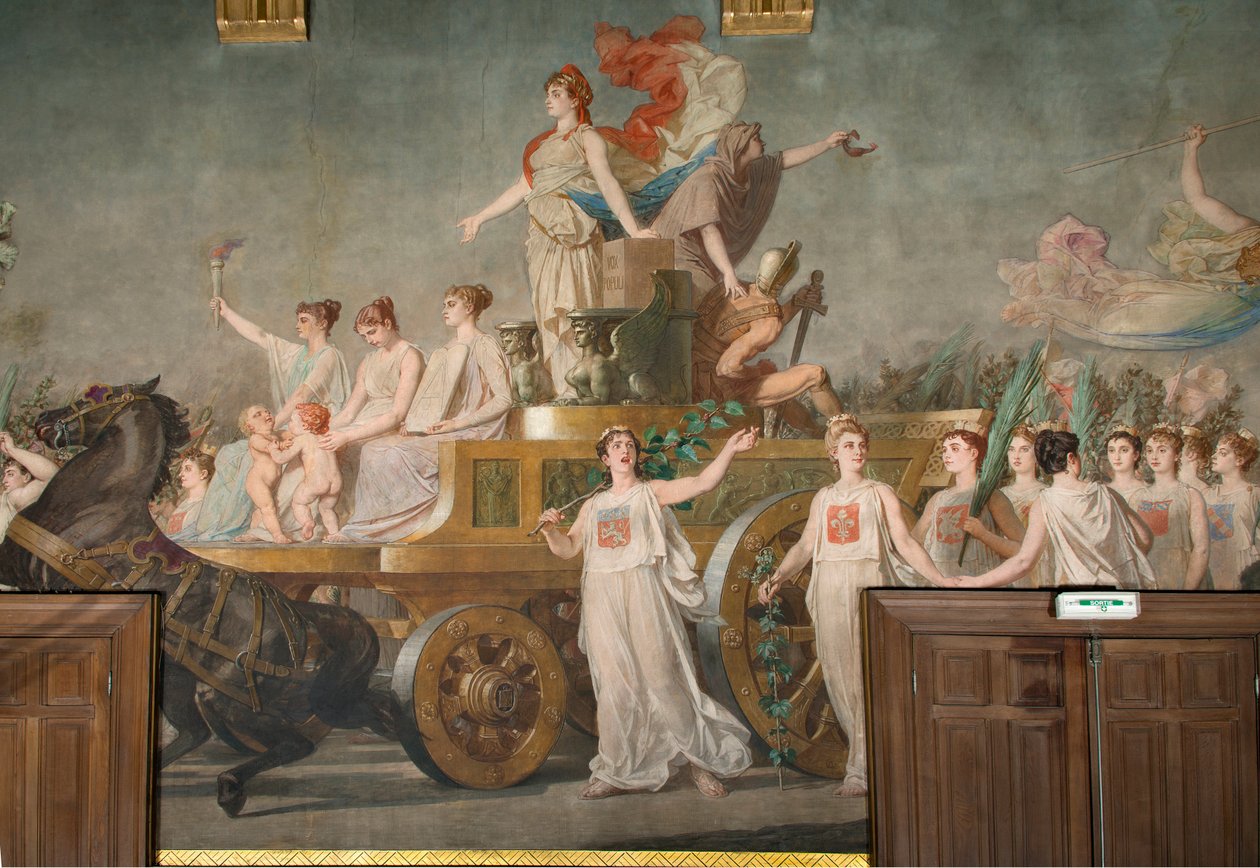 Affresco "Il trionfo della Repubblica" da Pierre Paul Lêon Glaize