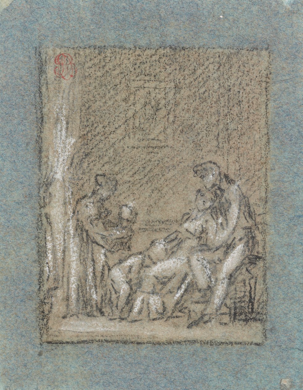 Studio per Une Famille dans la désolation da Pierre Paul Prud