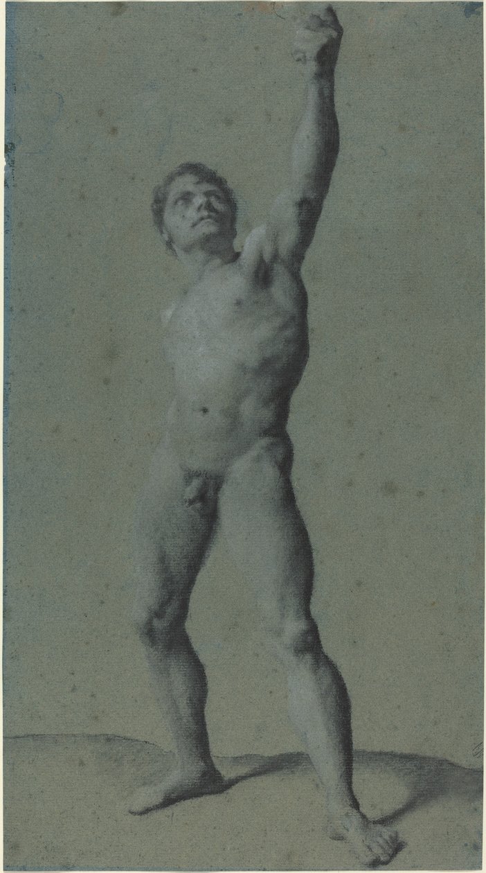 Studio di nudo maschile da Pierre Paul Prud