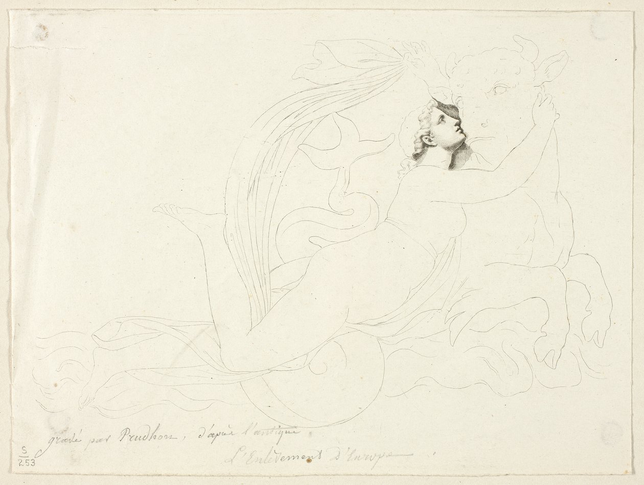 Il ratto di Europa da Pierre Paul Prud
