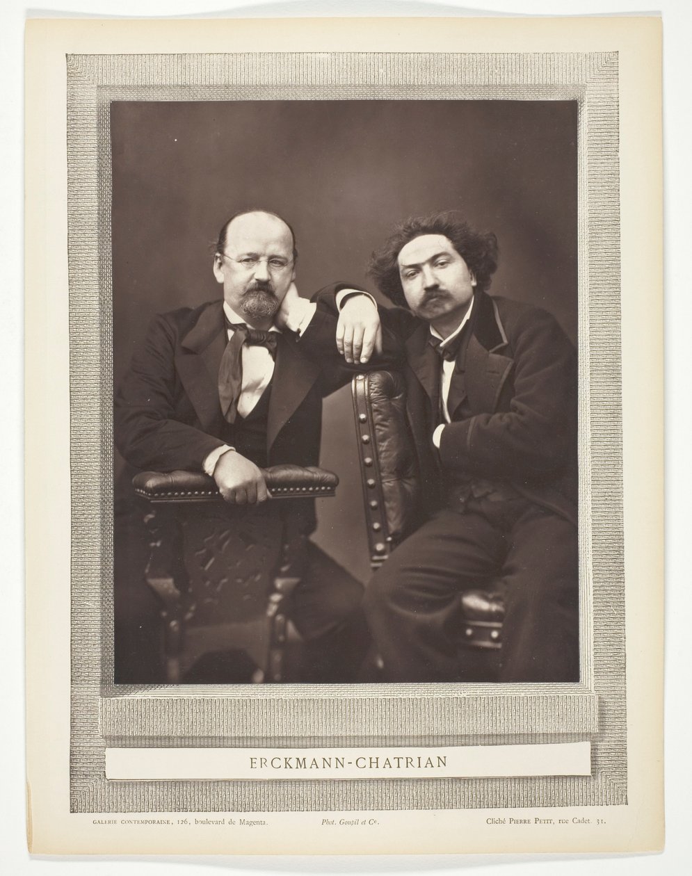 Émile Erckmann (scrittore francese, 1822-1899) e Alexandre Chatrian (scrittore francese, 1826-1890) da Pierre Petit