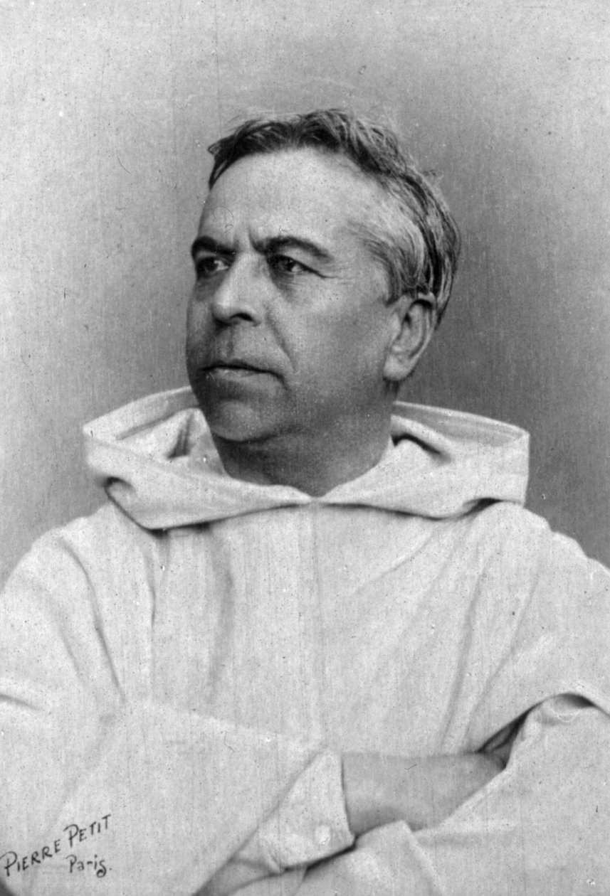 Ritratto del frate domenicano Henri Didon, c.1890-1900 (foto b/n) da Pierre Petit